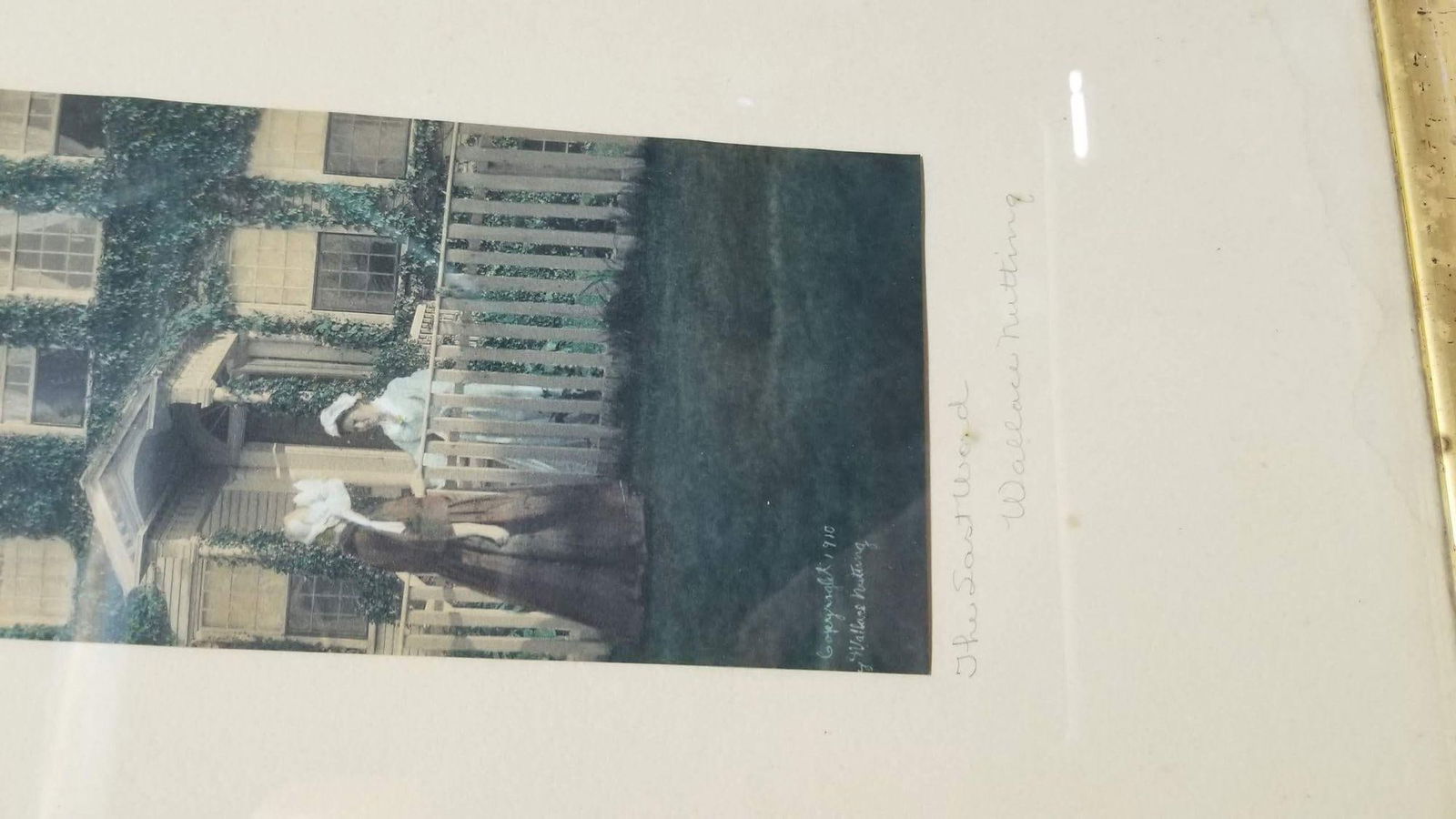 Wallace Nutting Signed "The Last Word" Hand Colored Photo Lithograph - 5