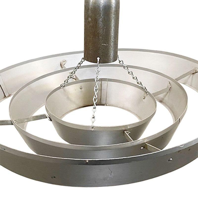 Mid-Century "Saturn" Ceiling Aluminum 19" Pendant by Kurt Versen, 16 Available - 19