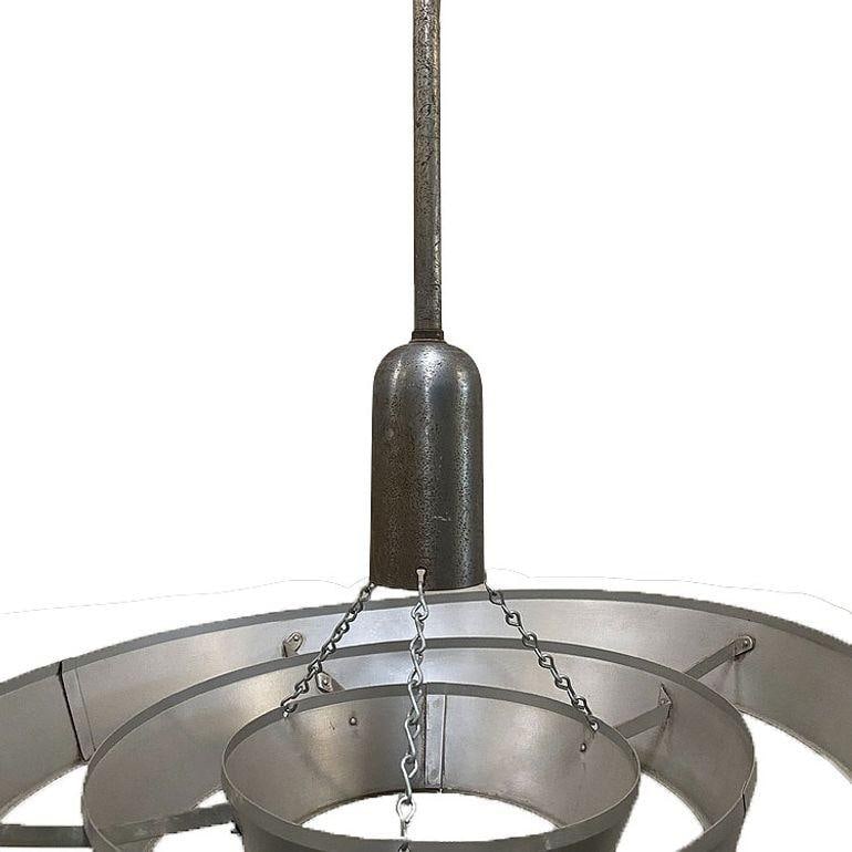 Mid-Century "Saturn" Ceiling Aluminum 19" Pendant by Kurt Versen, 16 Available - 4