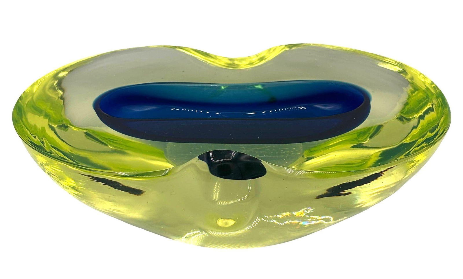 1970's Postmodern Biomorphic Sommerso Murano Glass Bowl or Ashtray - 11
