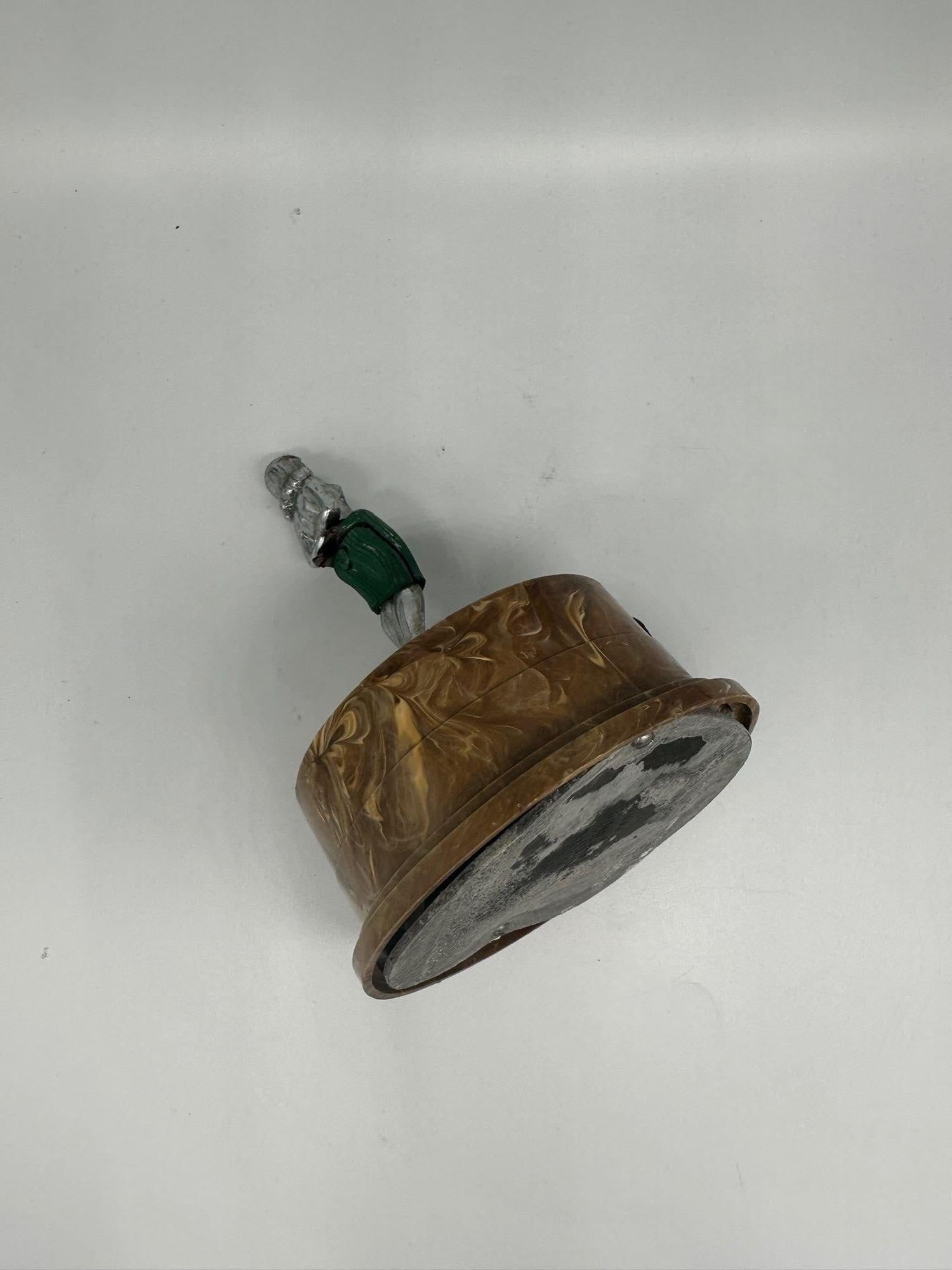 1930s Arrow "Naughty Hula Girl" Swirled Bakelite Table Striker Lighter - 6