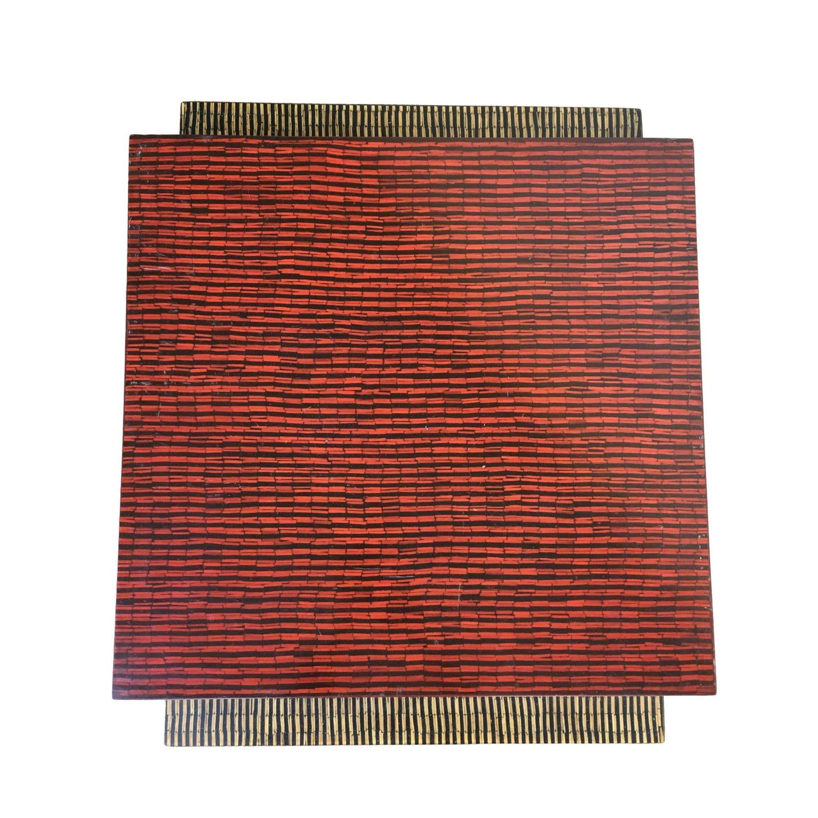 Two-Tone Cubist Style Side Table and Coffee Table Set - Set of 3 - 5