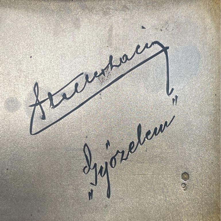 1910's Sterling Silver Cigarette Case w/ Cobalt Blue Enameled Checker Pattern - 5