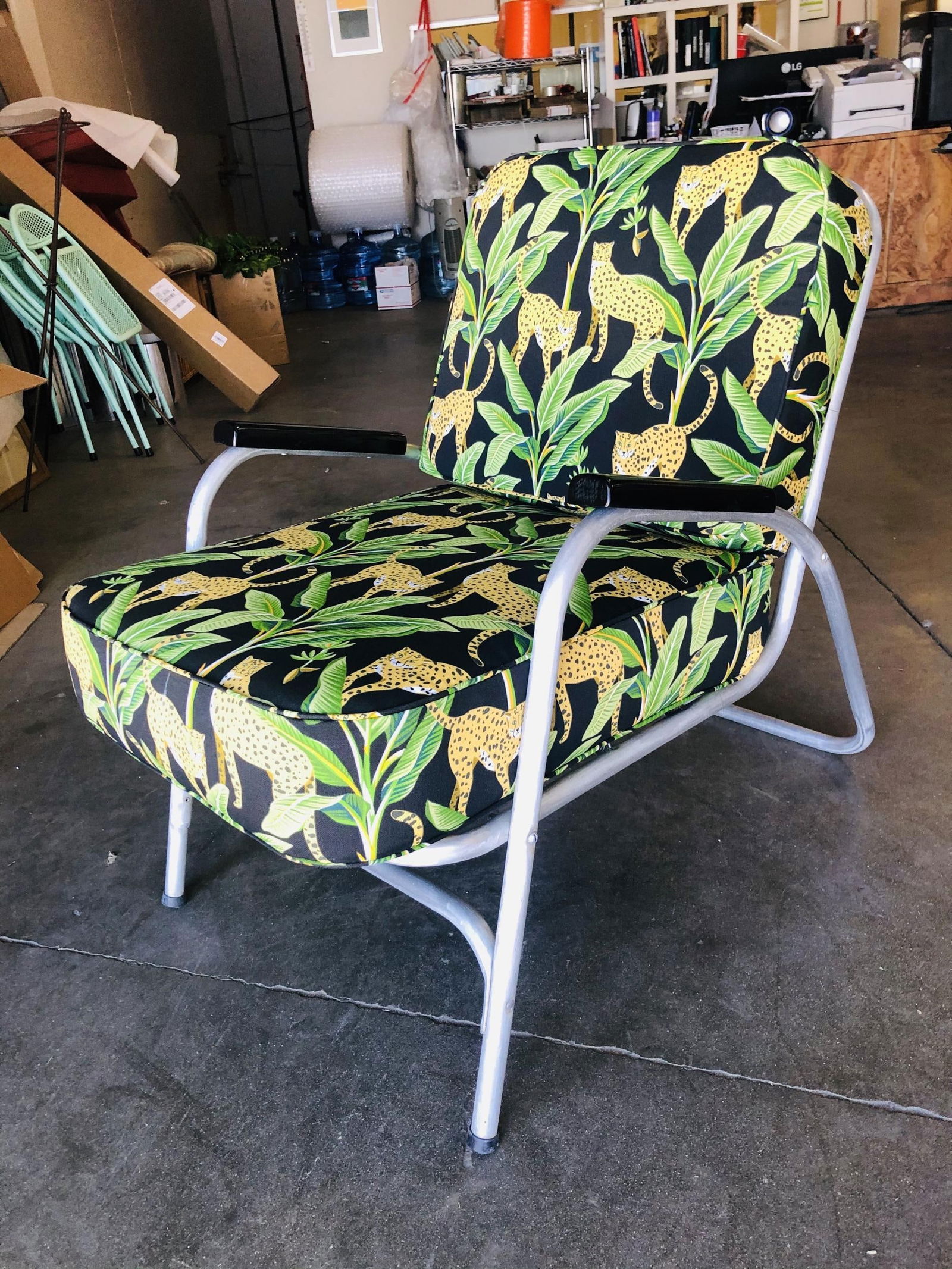 Mid Century Aluminum Patio/Outdoor Lounge Chair, Pair - 11