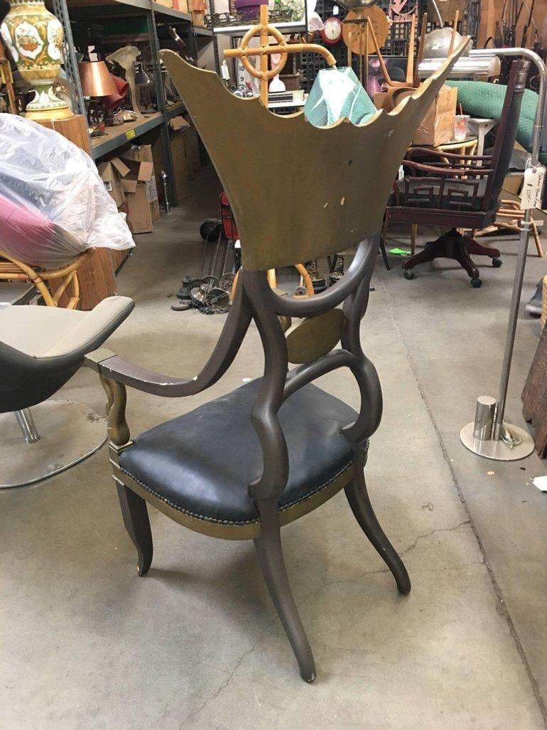 1934 Cleopatra Prop Egyptian Throne Chair Used by Claudette Colbert - 5