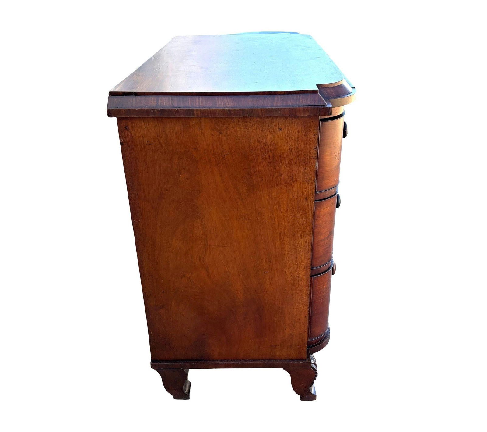 Late 19th Century Victorian Queen Anne Lowboy Dresser with Sculpted Front - 15