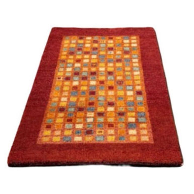 Mid Century Gabbeh Inspired Wool Area Rug - 3