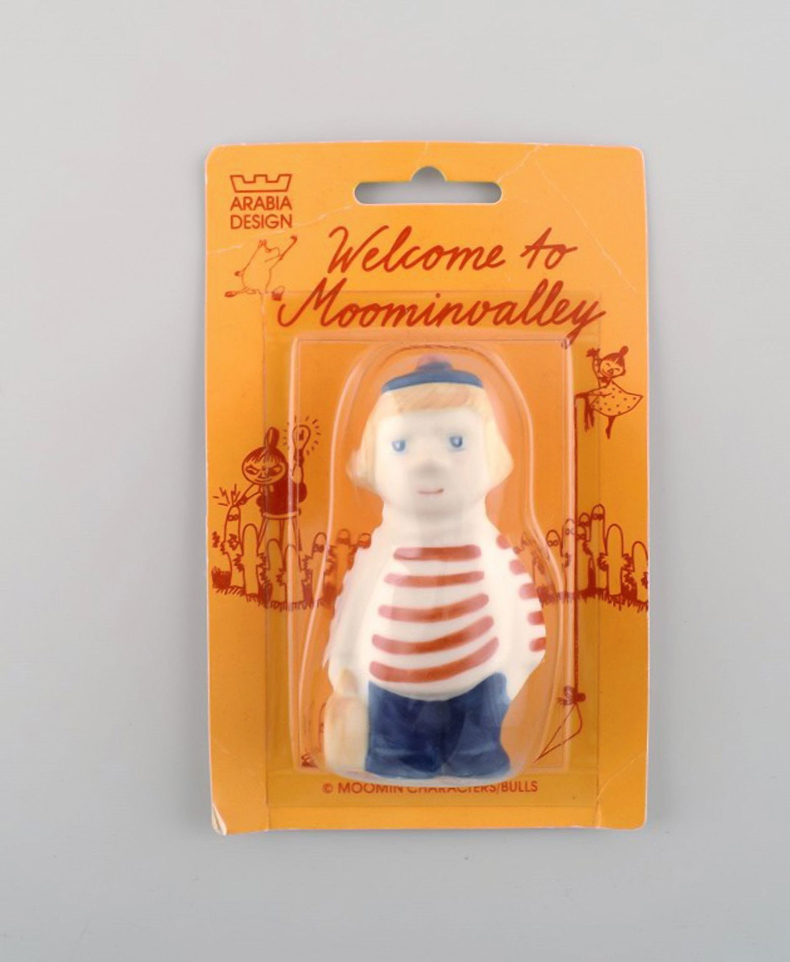 Arabia, Finland. Rare Tuu-Tikki figure from The Moomins in stoneware. Late 20th century. In original: Title: Arabia, Finland. Rare Tuu-Tikki figure from The Moomins in stoneware. Late 20th century. In original box. Description: Arabia, Finland. Rare Tuu-Tikki figure from The Moomins in stoneware.