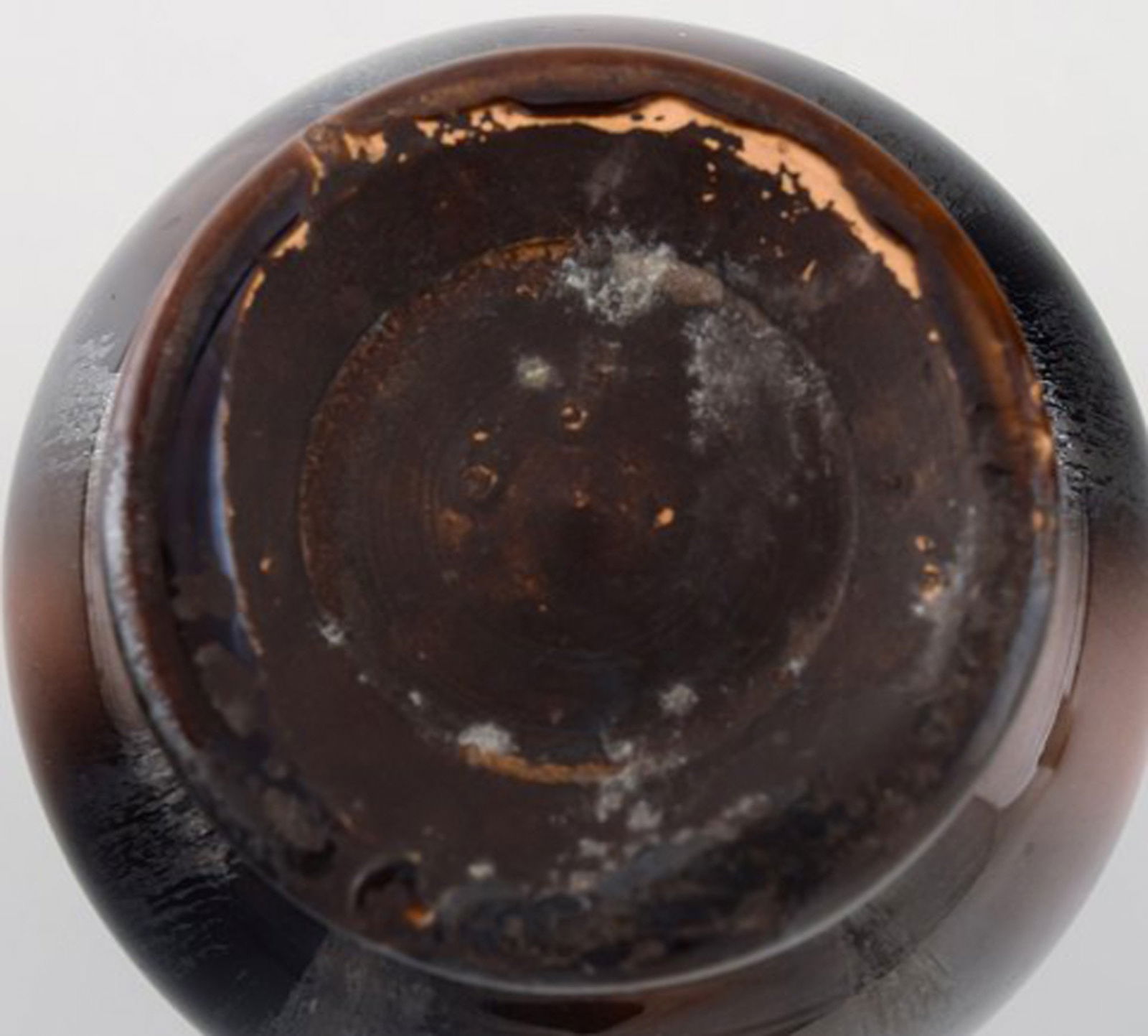 Michael Andersen, Danmark. Three vases in glazed ceramics. Beautiful glaze in cream and brown - 7