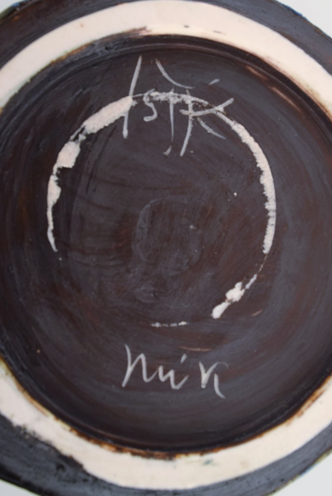 Isak Isaksson, Swedish ceramicist. Unique vase in glazed ceramics. Beautiful crystal glaze in blue - 8