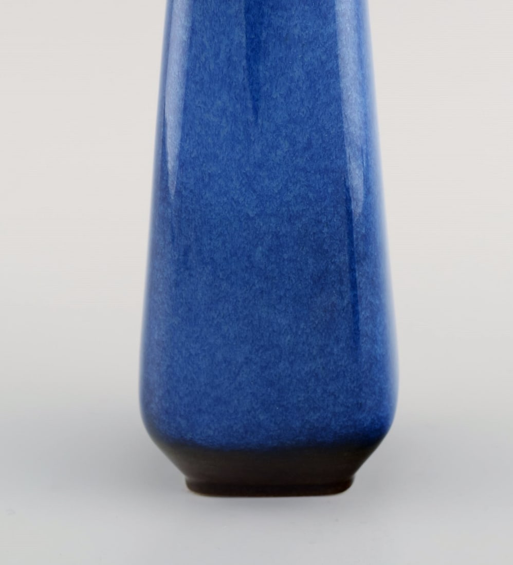 Sven Jonson for Gustavsberg. Lagun vase and bowl in glazed stoneware. Beautiful glaze in shades of - 4
