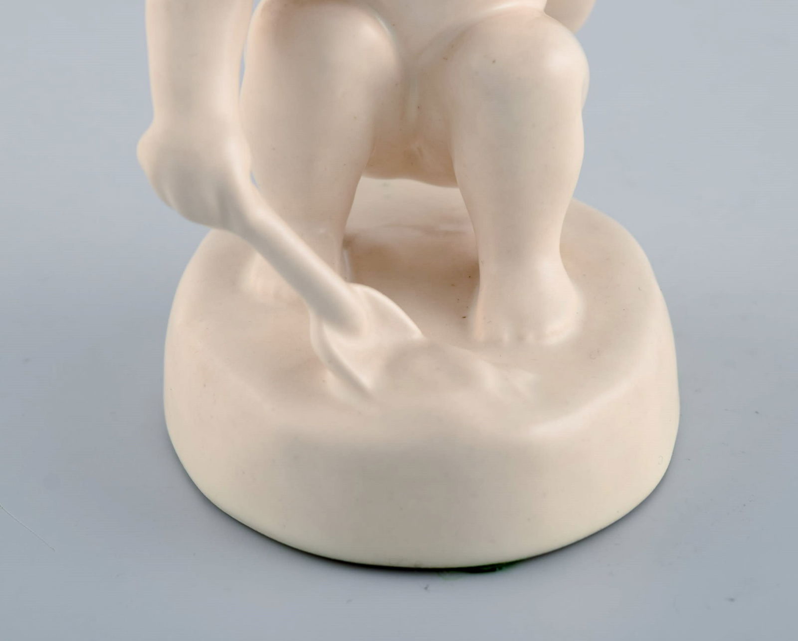 Adda Bonfils (1883-1943) for Ipsens Enke. Figure of girl with shovel in glazed ceramics. Model - 5