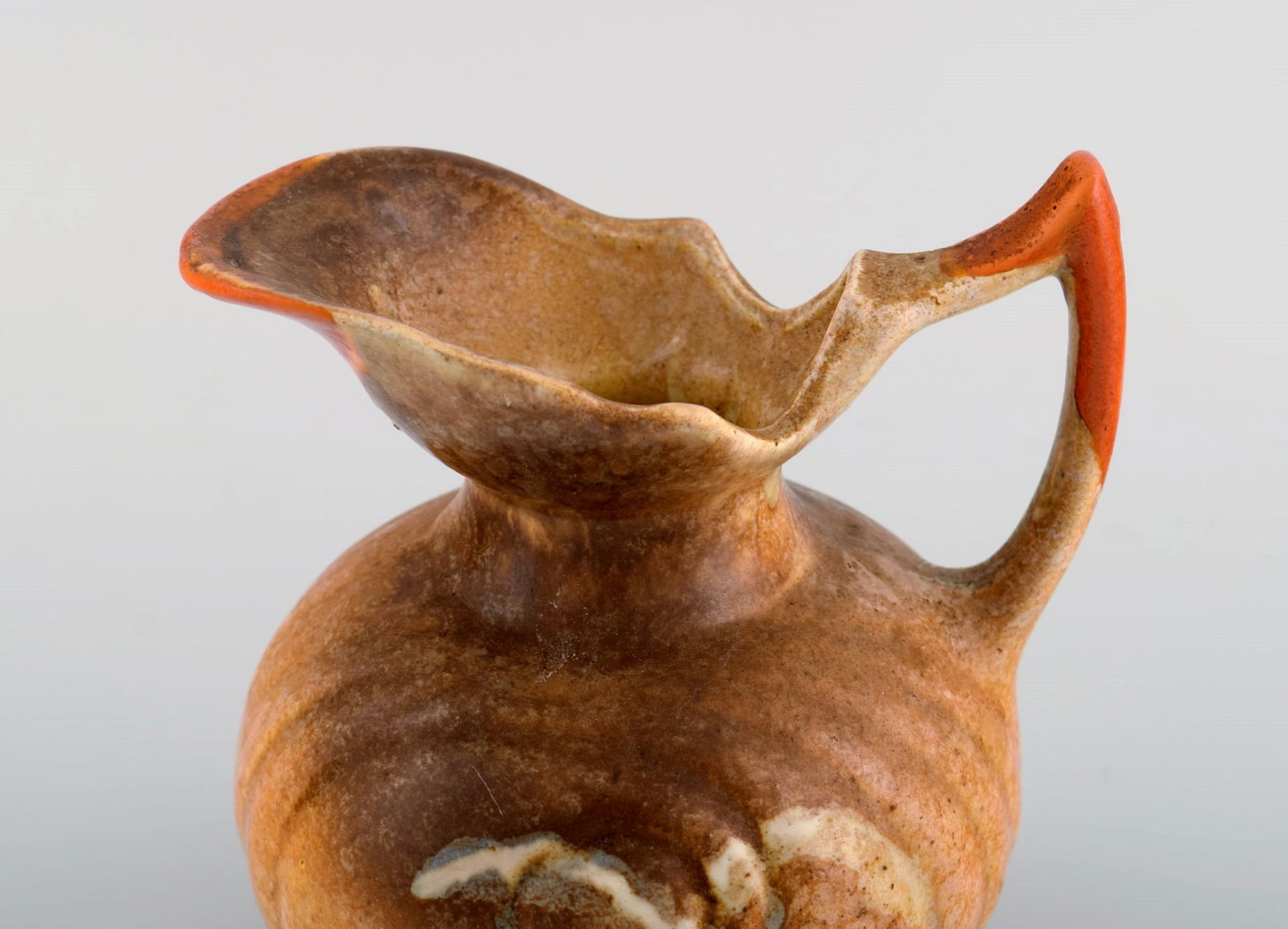 Danish ceramist. Two unique jugs in glazed stoneware. 1960s / 70s. - 3