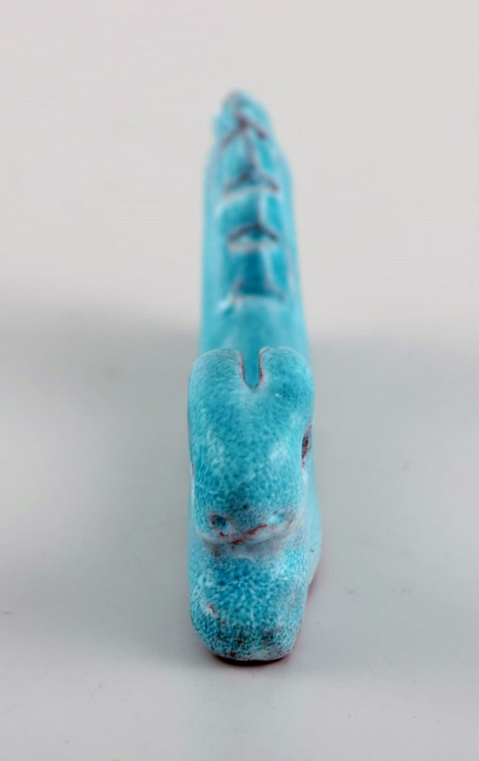 Walter Bosse (1904-1979). Eight unique knife rests in glazed ceramics. Mid-20th century. - 3