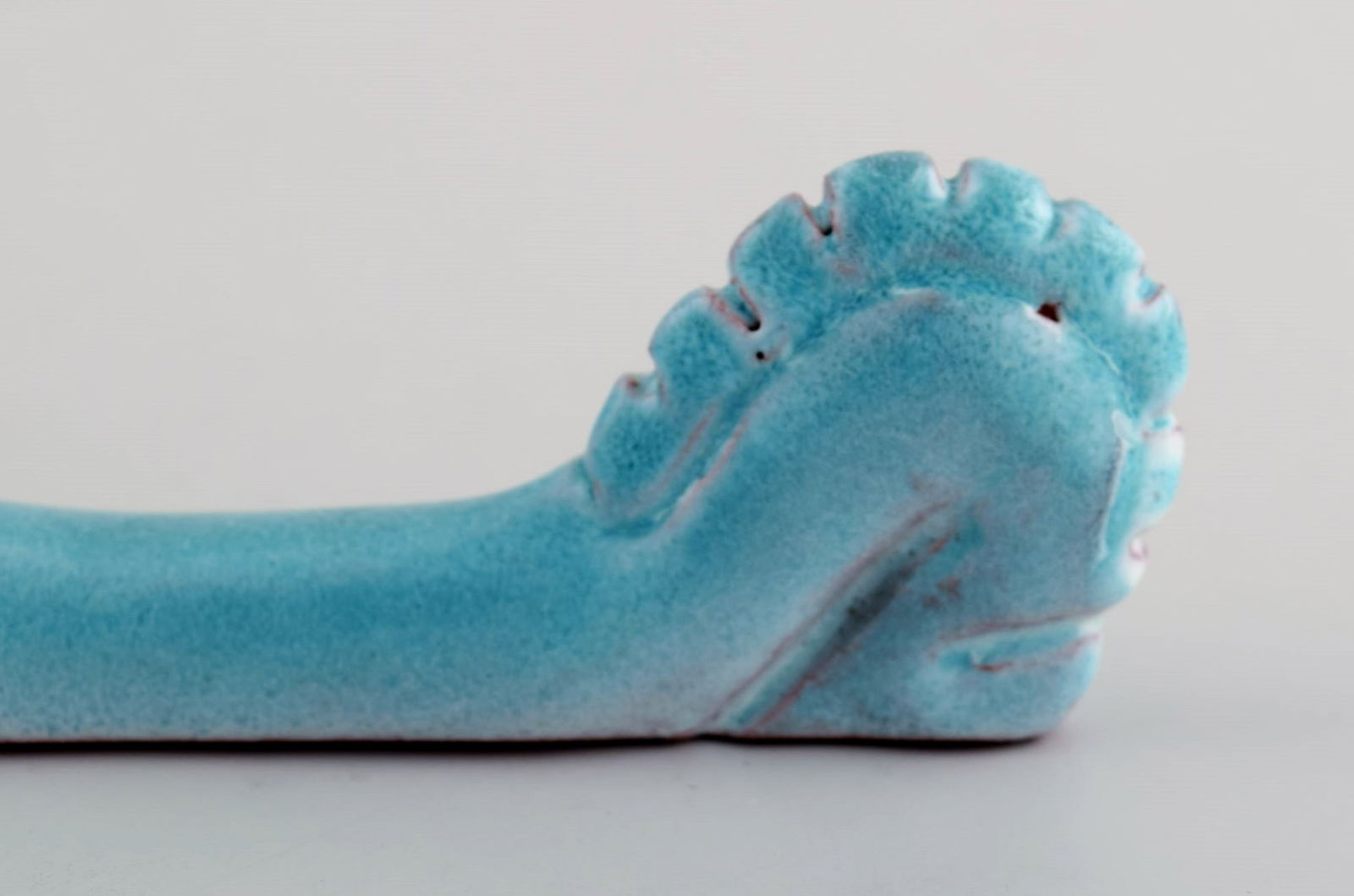 Walter Bosse (1904-1979). Eight unique knife rests in glazed ceramics. Mid-20th century. - 5