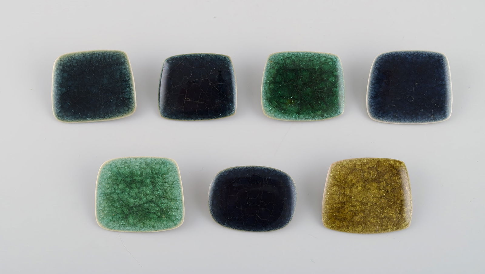 Ole Bjørn Krüger (1922-2007), Danish sculptor and ceramicist. Seven unique brooches in - 2