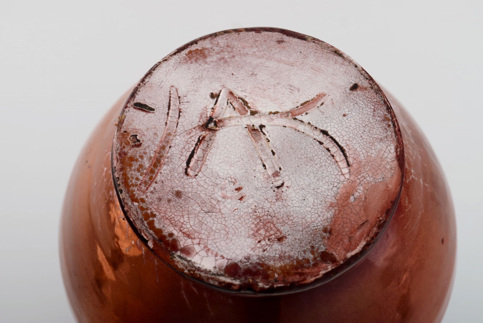 Karl Hansen Reistrup for Kähler. Antique vase in glazed ceramics. Beautiful luster glaze. - 7