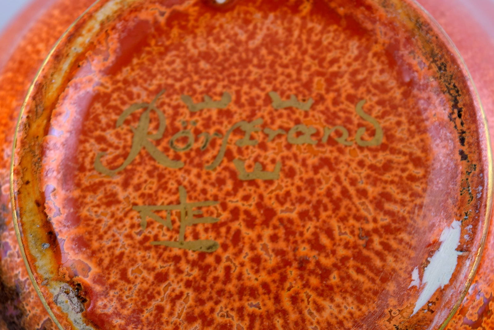 Nils Emil Lundström (1865-1960) for Rörstrand. Antique lidded jar in glazed ceramics. - 7