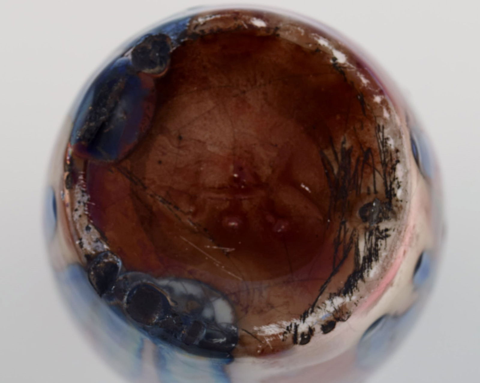 Karl Hansen Reistrup for Kähler. Antique vase in glazed ceramics. Beautiful luster glaze. - 6