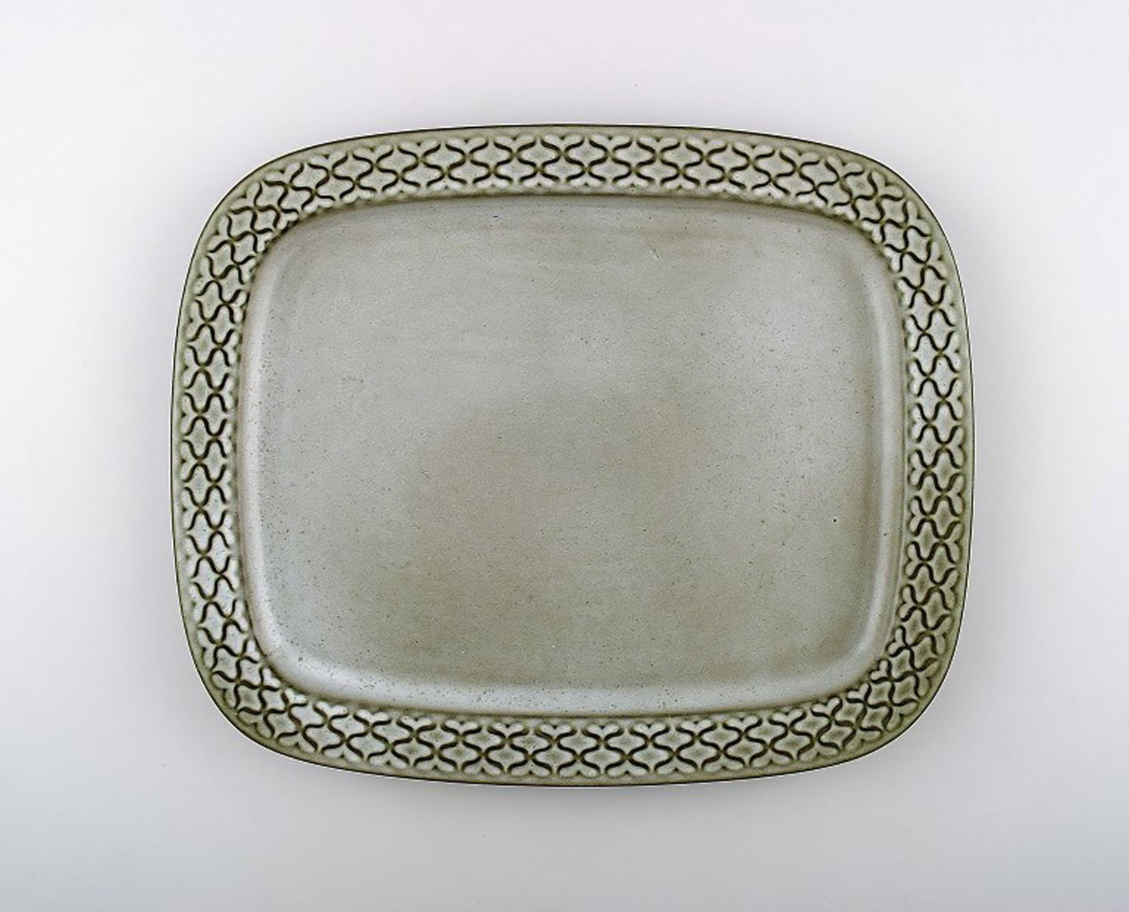 Bing & Grondahl number 318 Dish. B & G Grey Cordial Quistgaard Nissen Kronjyden stoneware . (1 of 3)