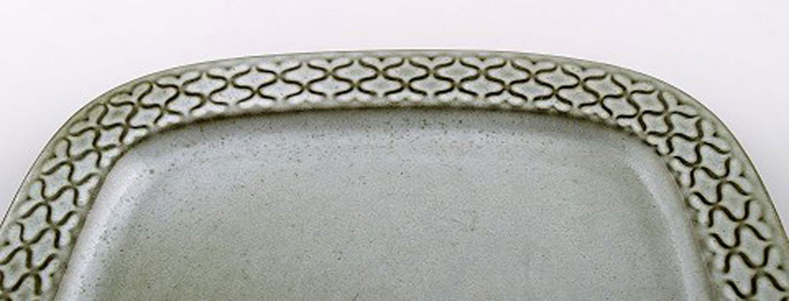 Bing & Grondahl number 318 Dish. B & G Grey Cordial Quistgaard Nissen Kronjyden stoneware . - 2