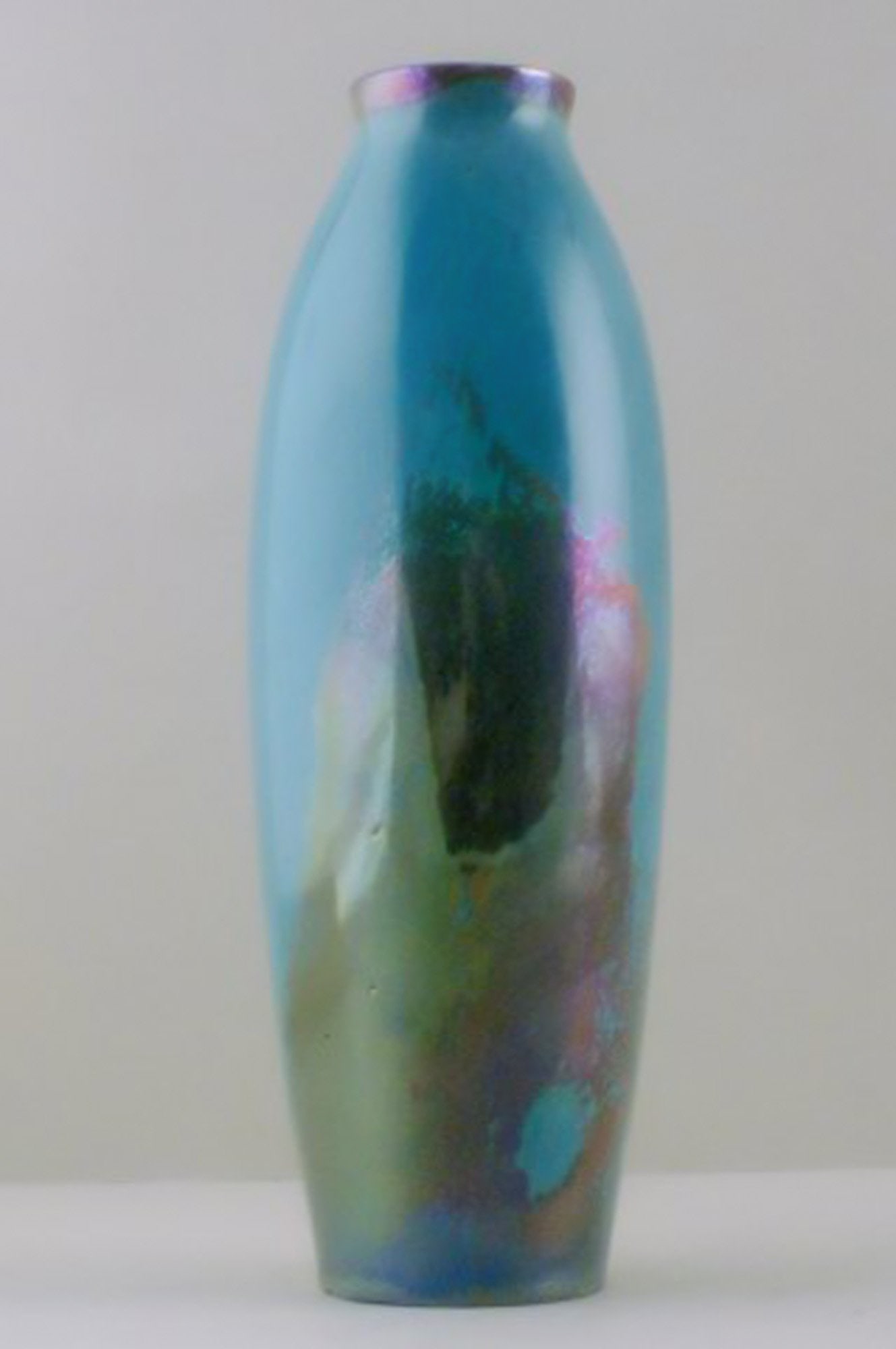 Rambervillers, French ceramic vase. Beautiful glaze! - 5