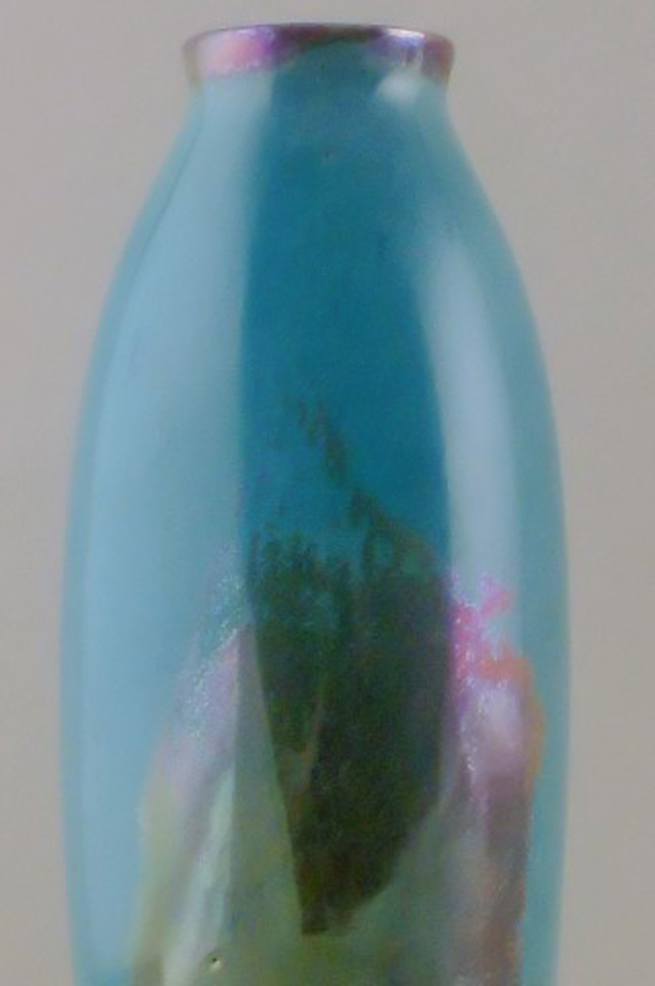 Rambervillers, French ceramic vase. Beautiful glaze! - 7