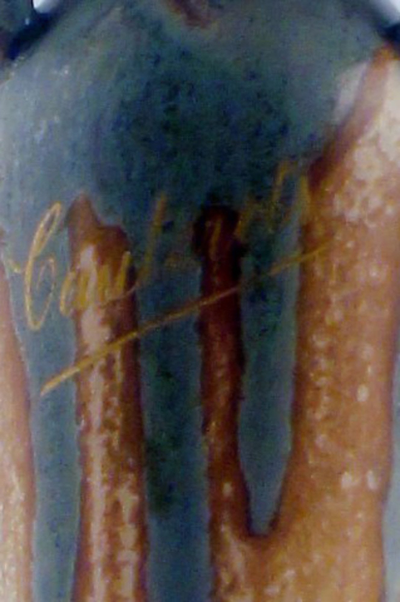 French ceramic vase, Cauterets. - 4