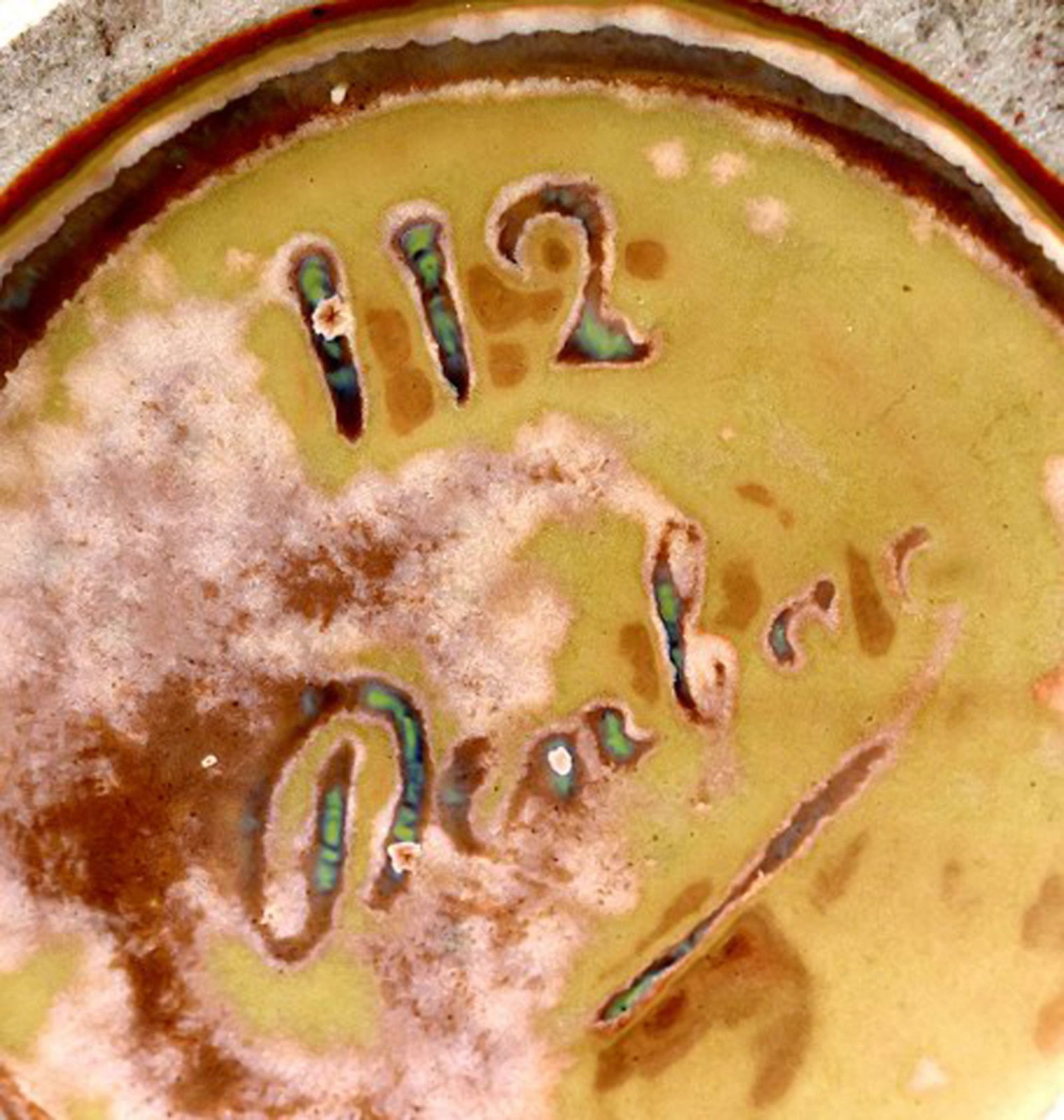 French Art Nouveau ceramic vase, Denbac (1909-1952) produced in Vierzon. - 6