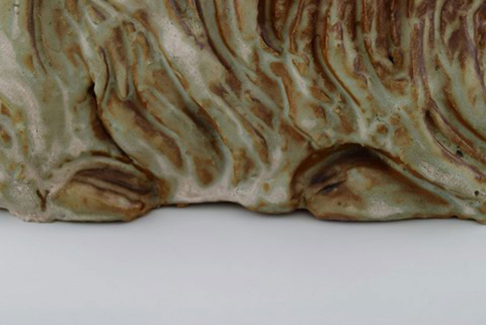 Lea von Mickwitz (1884-1978) for Arabia. Large sculpture in glazed stoneware. Lama. 1940's. - 7