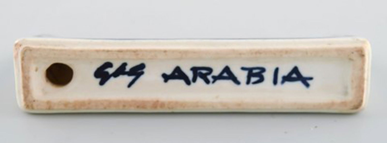 Gunvor Olin Gronqvist for Arabia. Two rare knife rests in glazed ceramics. 1960 / 70's. - 5