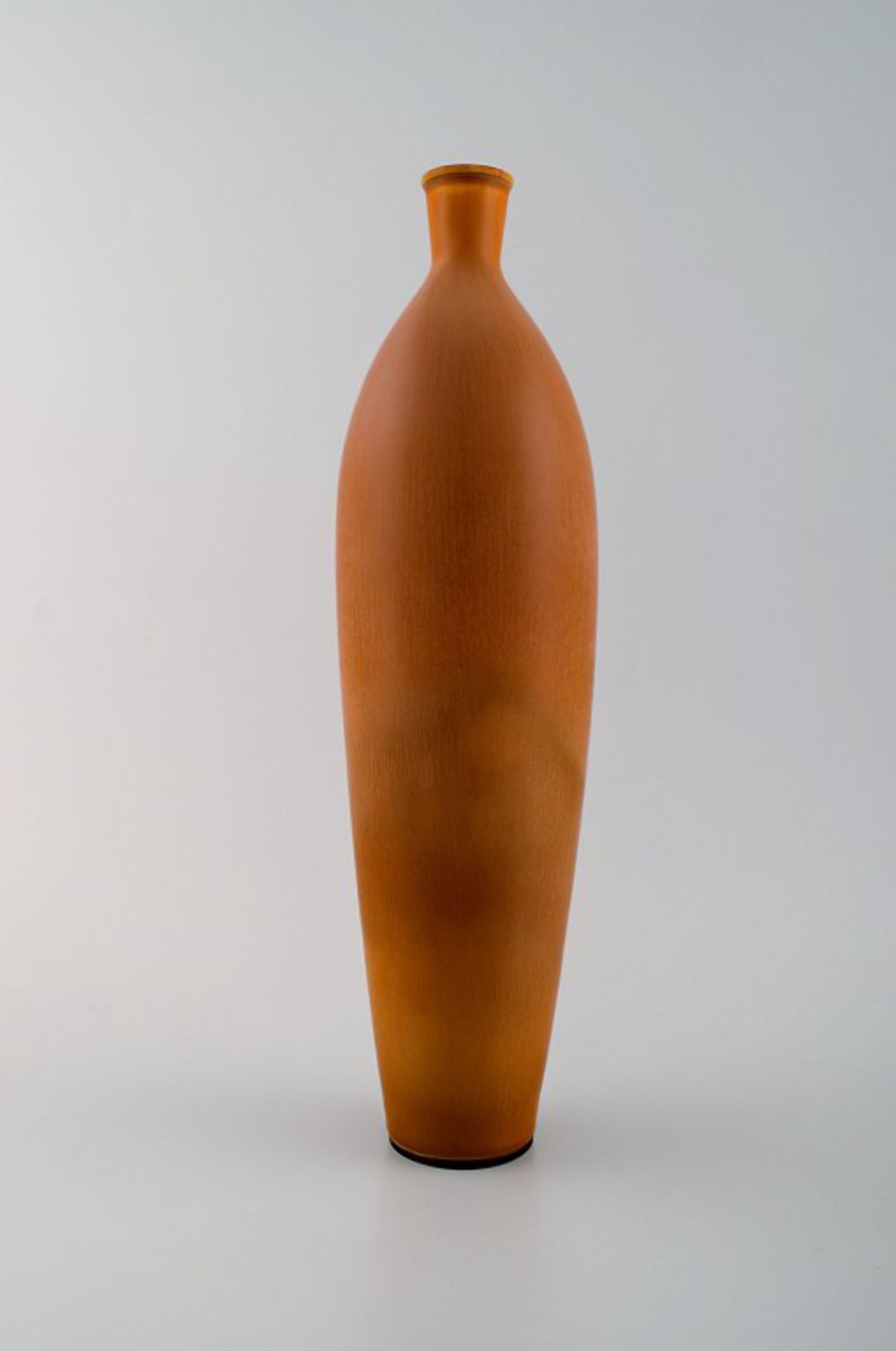 Large Berndt Friberg Studio art pottery vase. Modern Swedish, mid 20 c. Unique, handmade. Amazing (1 of 8)