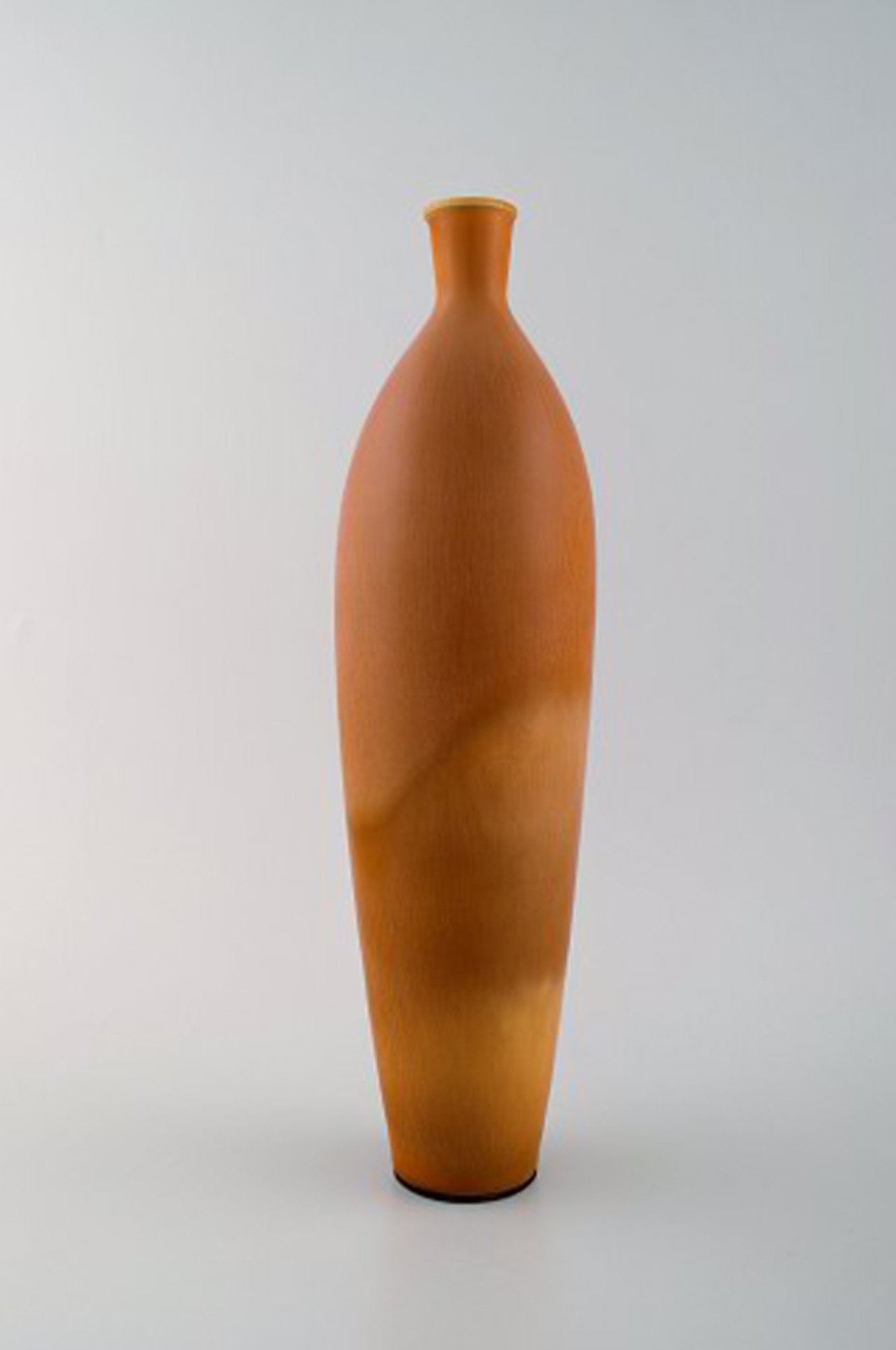 Large Berndt Friberg Studio art pottery vase. Modern Swedish, mid 20 c. Unique, handmade. Amazing - 2