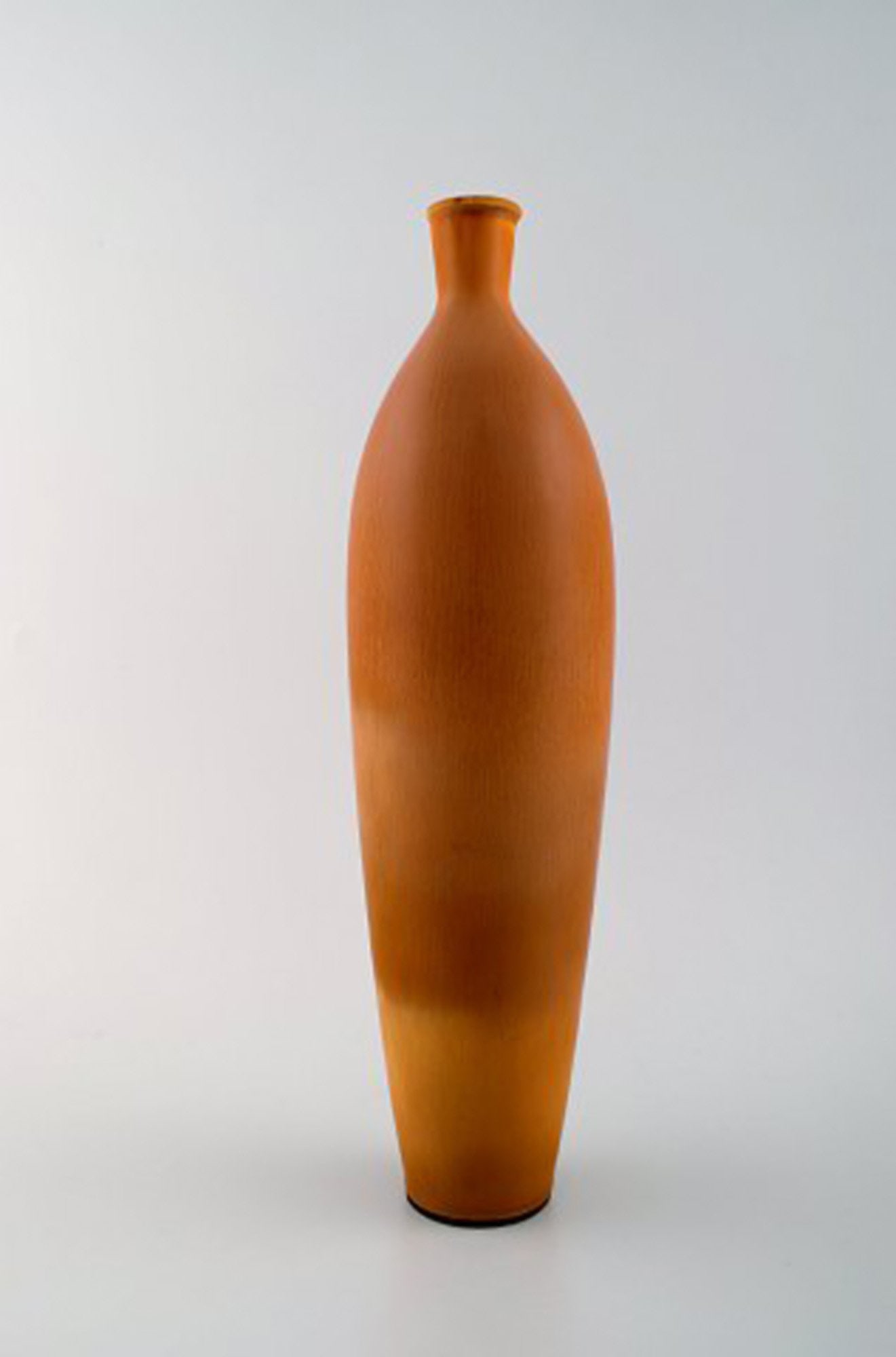 Large Berndt Friberg Studio art pottery vase. Modern Swedish, mid 20 c. Unique, handmade. Amazing - 3