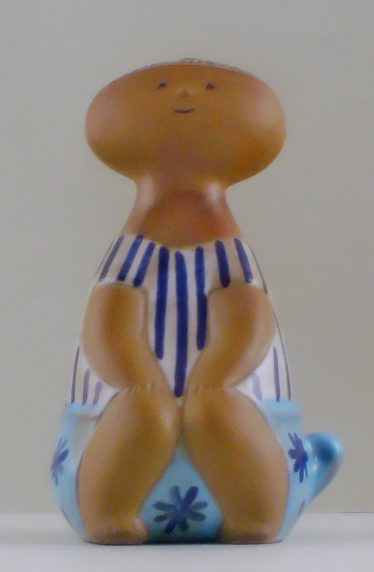 Lisa Larson for Gustavsberg Studio, "Lotta": Title: Lisa Larson for Gustavsberg Studio, "Lotta" Description: Lisa Larson for Gustavsberg Studio, "Lotta" semi-glazed stoneware. Height 19 cm. In perfect condition. We have two figurines. Reserve: $