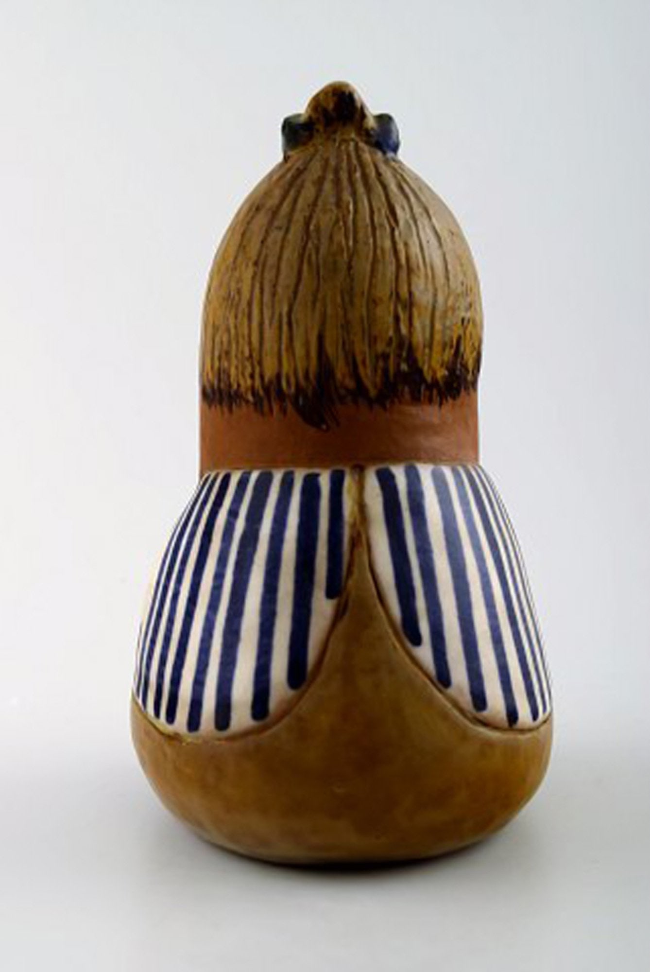 Rare figure, Lisa Larson for Gustavsberg, "Johanna", glazed ceramics. - 3