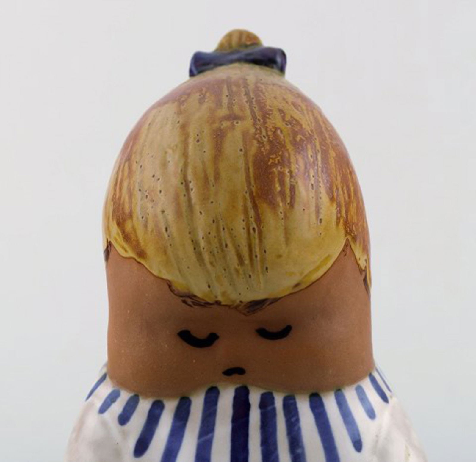 Rare figure, Lisa Larson for Gustavsberg, "Johanna", glazed ceramics. 1970's. - 2