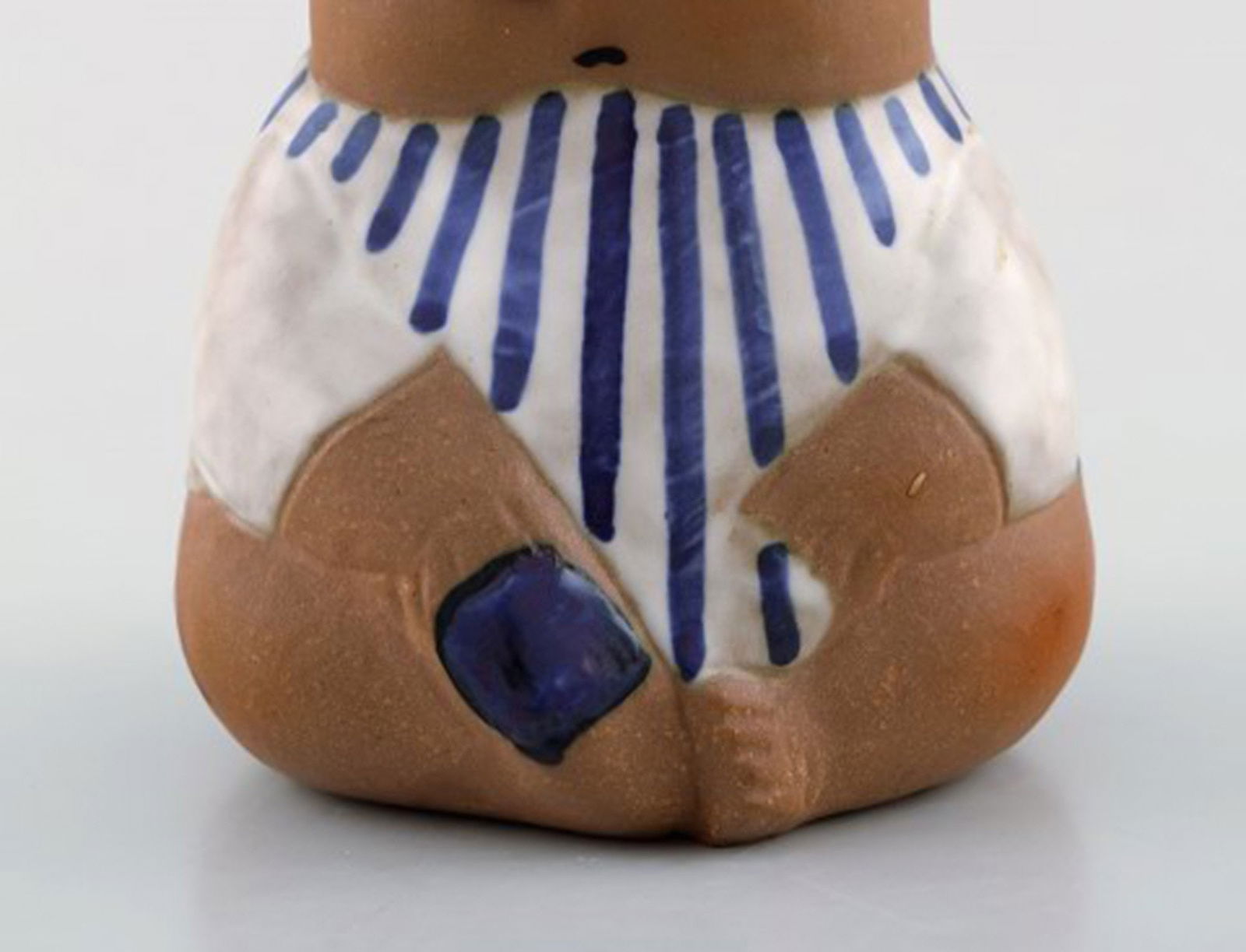 Rare figure, Lisa Larson for Gustavsberg, "Johanna", glazed ceramics. 1970's. - 3