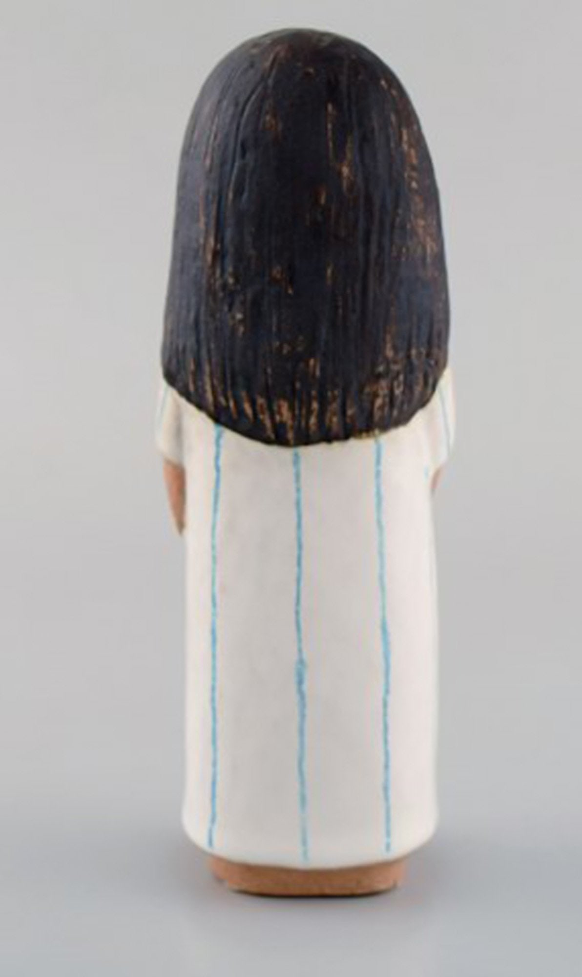 Lisa Larson for Gustavsberg. Girl in glazed ceramics. Dated 1993. - 5