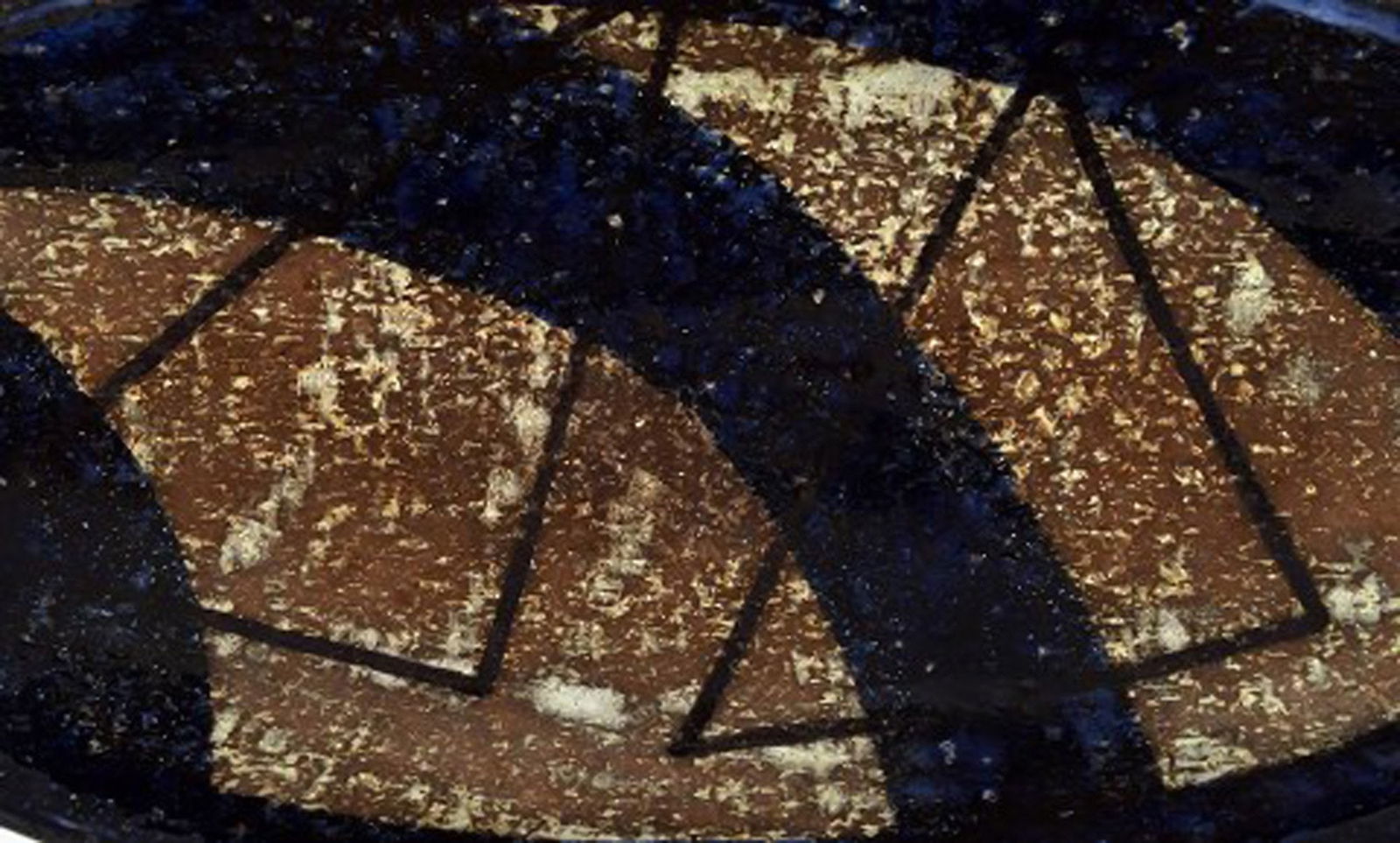 Ingrid Atterberg for Upsala Ekeby large dish in ceramics. - 4