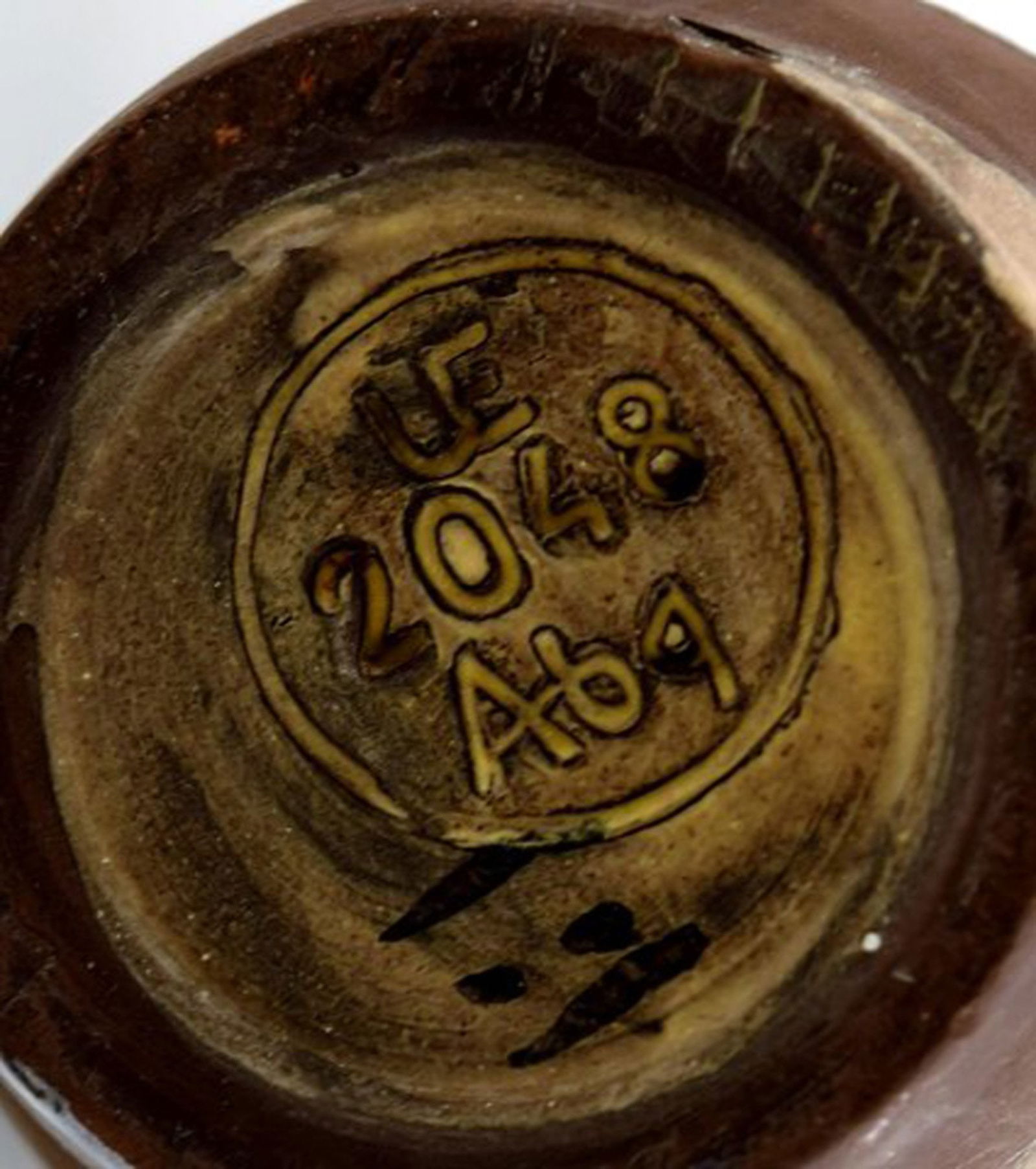 Ingrid Atterberg for Upsala-Ekeby. Vase in glazed ceramics. Spiral design, mid 20th century. - 5