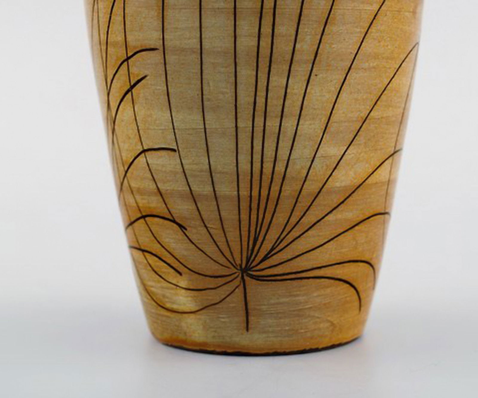 Ingrid Atterberg for Uppsala Ekeby. Papyrus vase in glazed stoneware. Mid-20th century. - 5