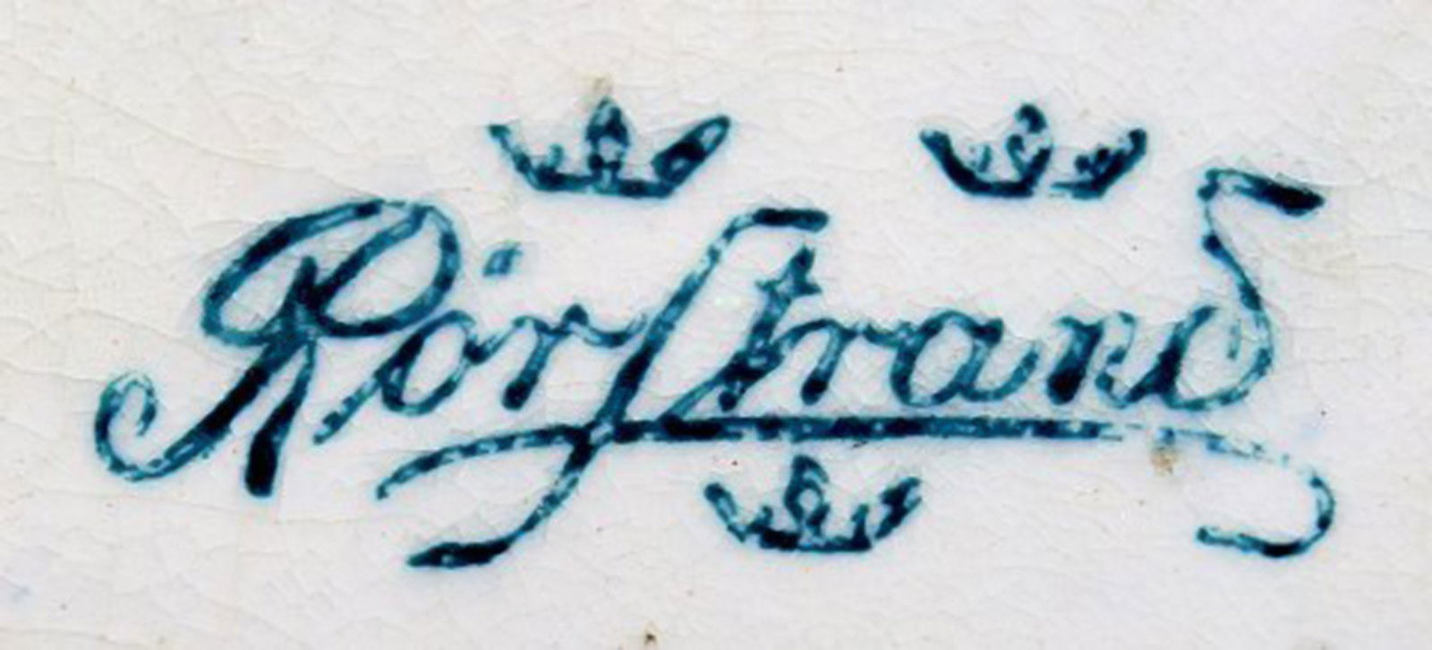 A pair of Rörstrand lidded vases in dark blue faience. 1930 / 40s. - 7