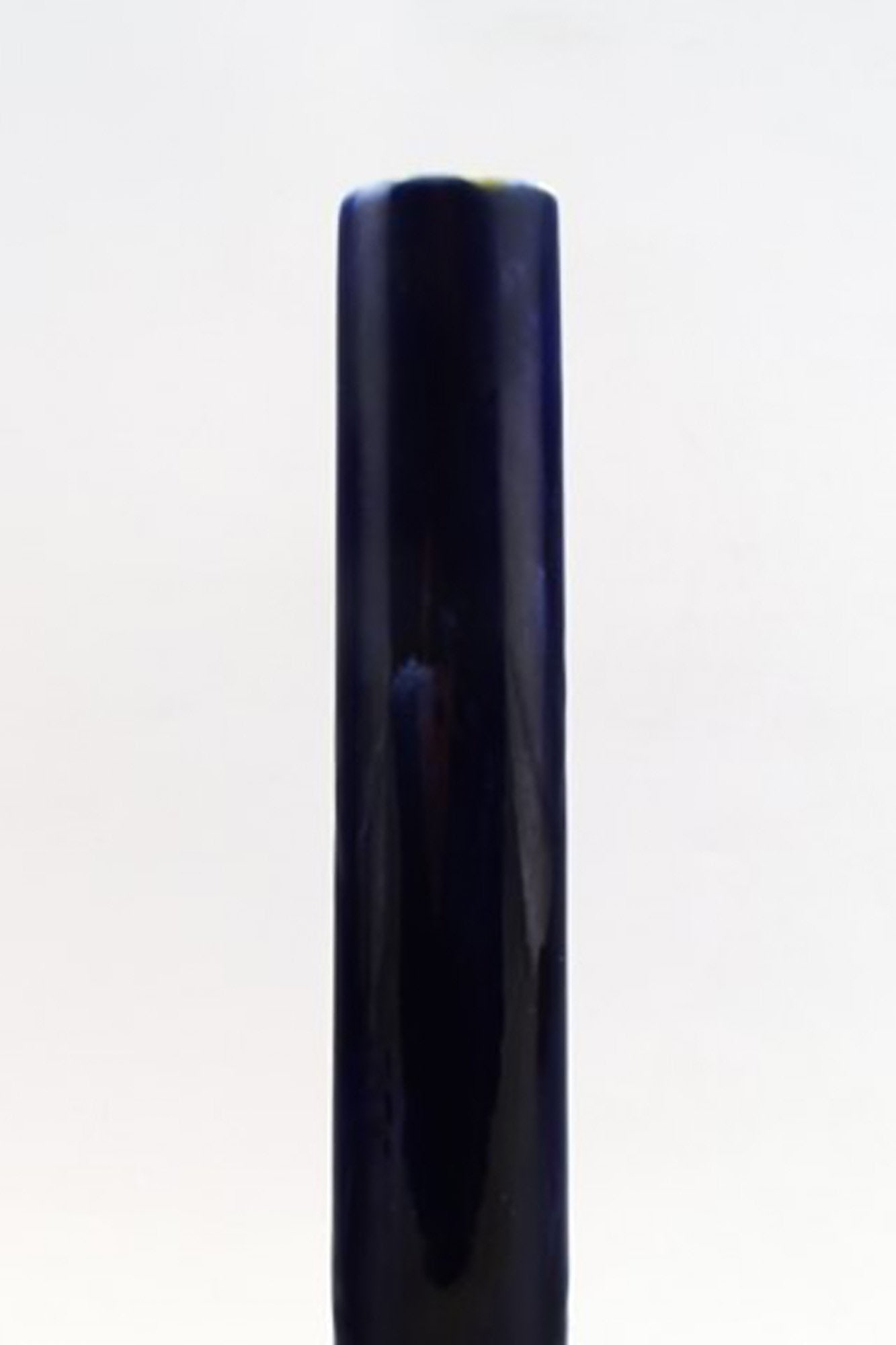 Art nouveau Rörstrand narrow-neck vase in earthenware decorated with flowers. - 2