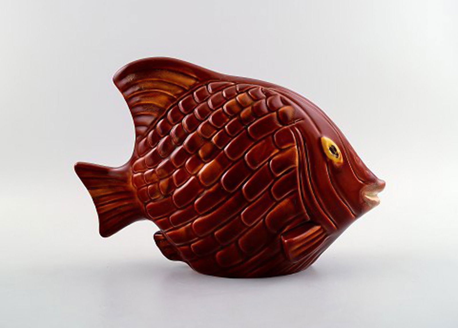 Rörstrand stoneware figure by Gunnar Nylund, fish. - 2