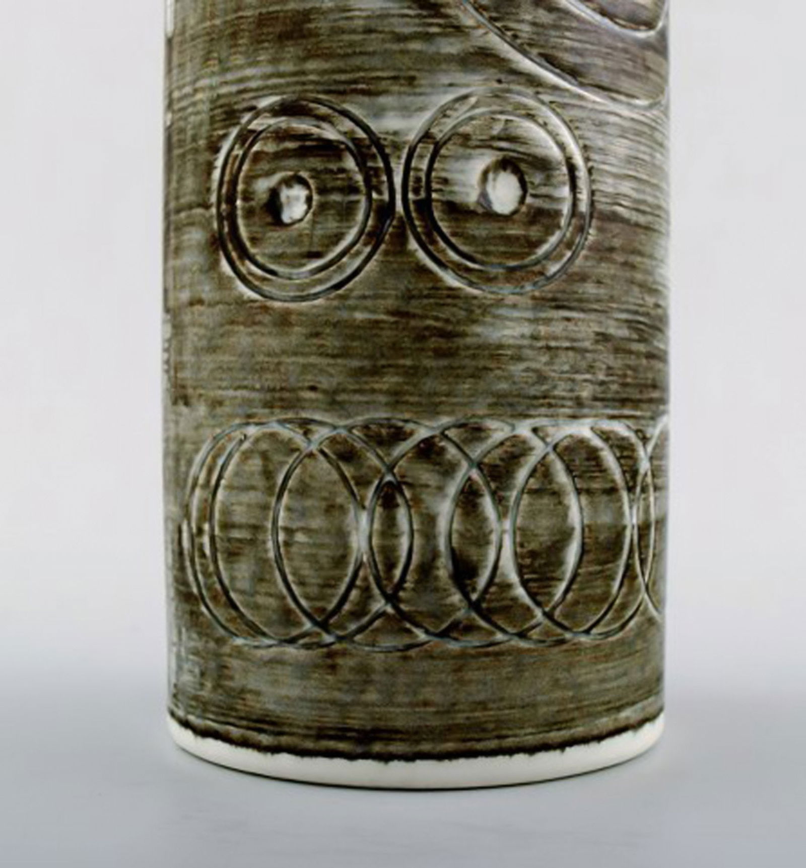 A pair of retro vases "Sarek", stoneware, Olle Alberius, Rörstrand. 1960 / 70s. - 5