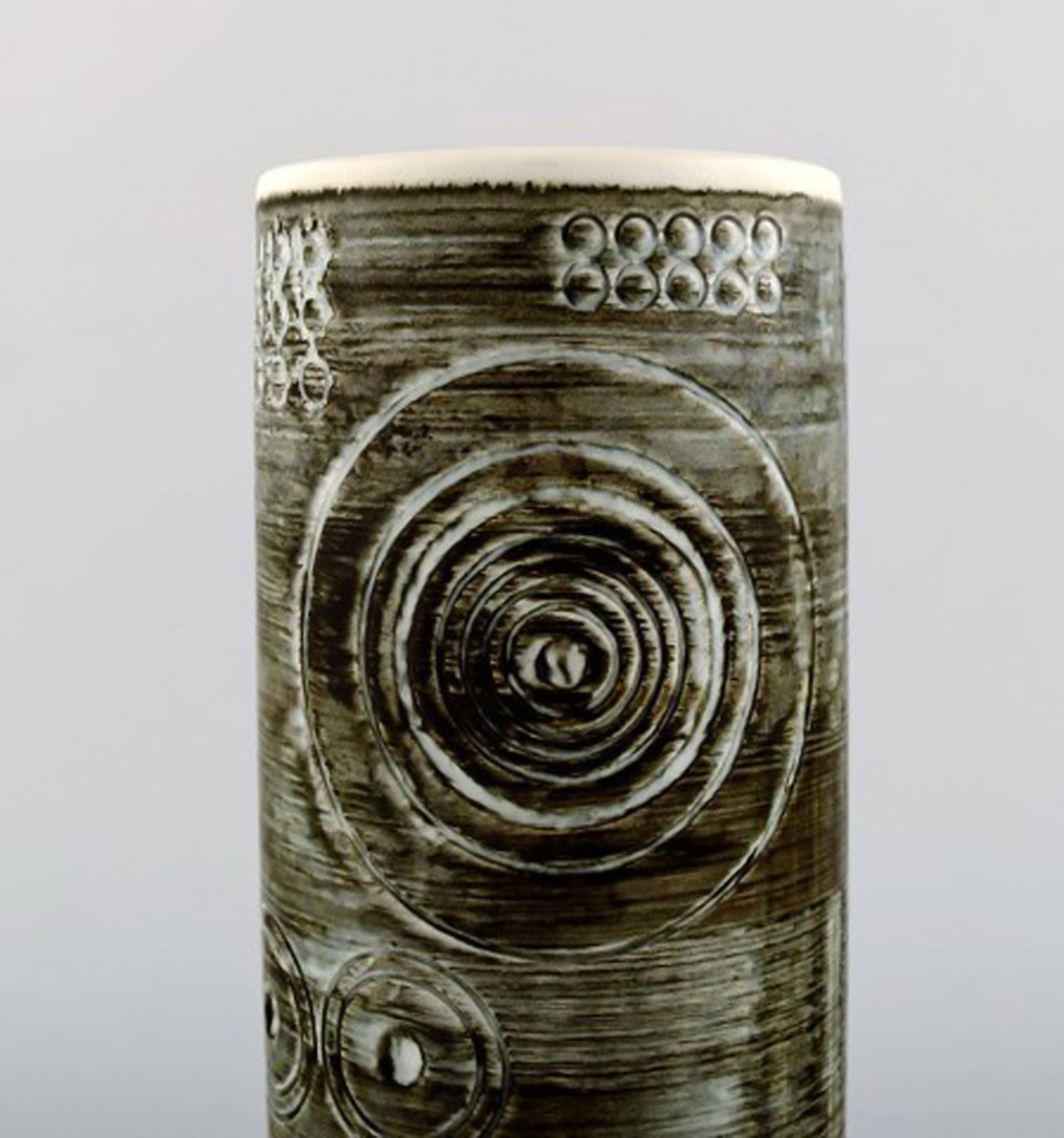 A pair of retro vases "Sarek", stoneware, Olle Alberius, Rörstrand. 1960 / 70s. - 6