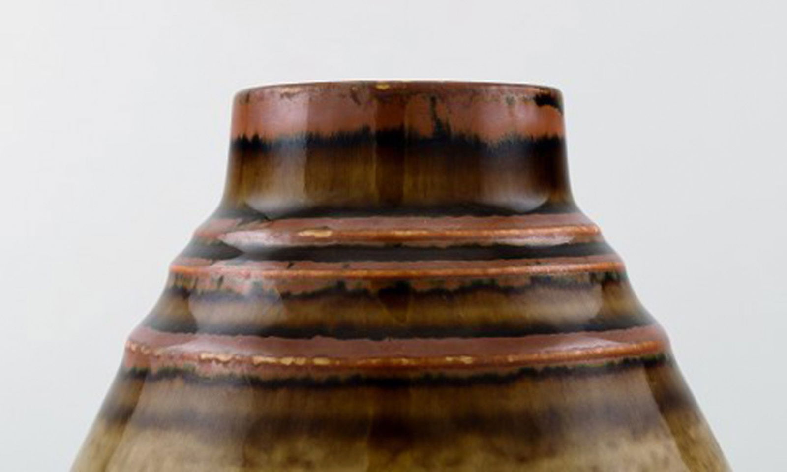 Retro vase, stoneware, Olle Alberius, Rörstrand. 1970 s. - 3