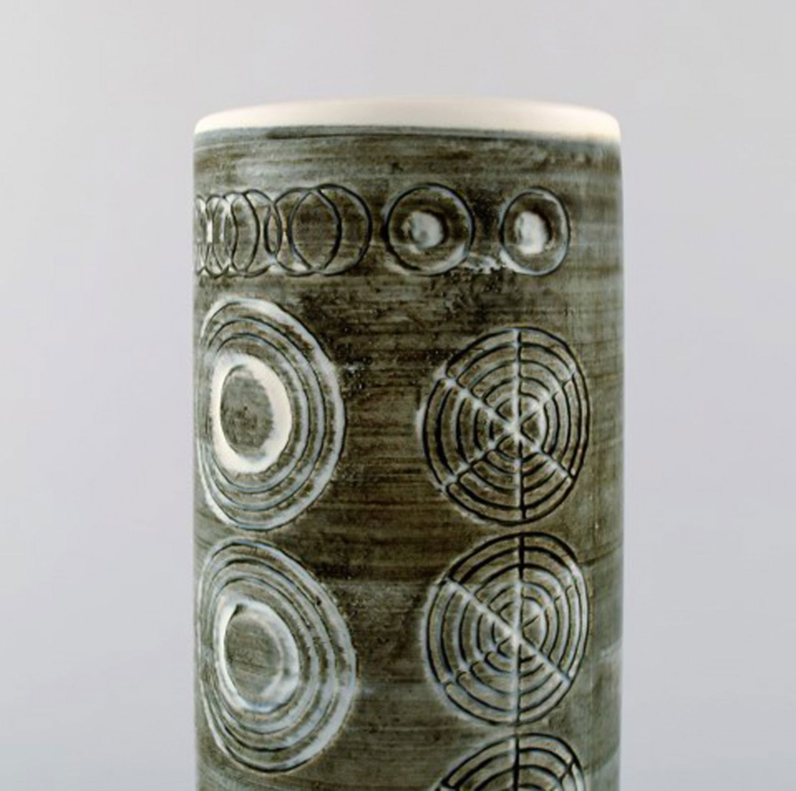 Retro vase "Sarek", stoneware, Olle Alberius, Rörstrand. 1960 / 70 s. - 4