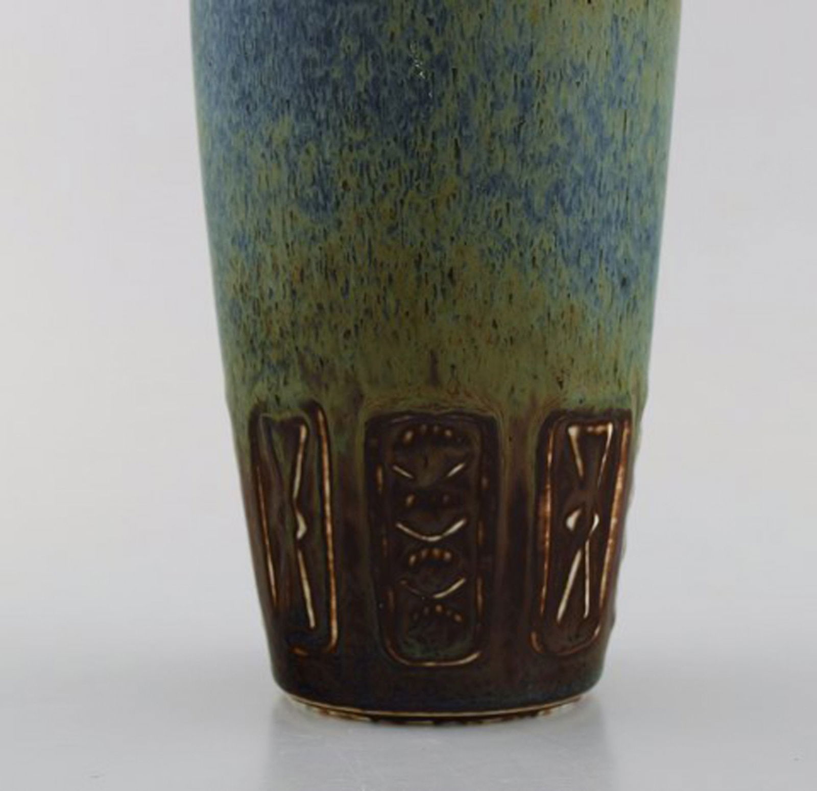 Large Rörstrand / Rorstrand stoneware vase by Gunnar Nylund. 1960's. - 4